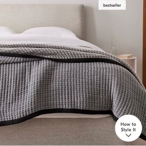 West Elm double cloth blanket. Size Queen.